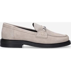 Mokasyny męskie zamszowe beżowe casual  - zdjęcie produktu