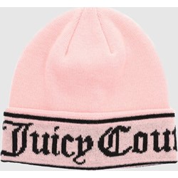 Czapka zimowa damska Juicy Couture różowa w stylu młodzieżowym  - zdjęcie produktu