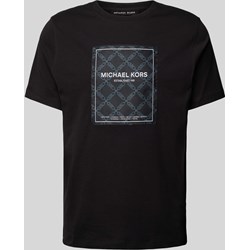T-shirt męski Michael Kors czarny na wiosnę  - zdjęcie produktu
