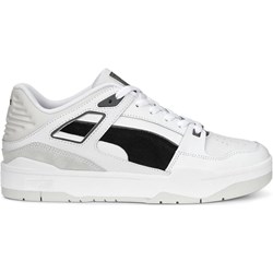 Buty sportowe męskie Puma zamszowe sznurowane białe  - zdjęcie produktu