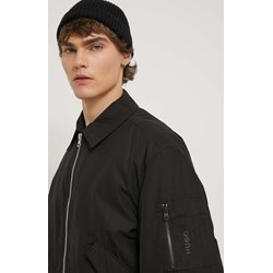 Kurtka męska czarna Hugo Boss casual  - zdjęcie produktu