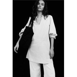 Sukienka H & M biała trapezowa  - zdjęcie produktu