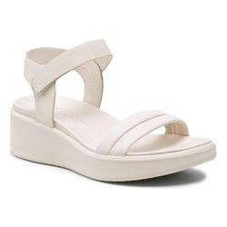 Sandały damskie Ecco z gumy z klamrą na lato  - zdjęcie produktu