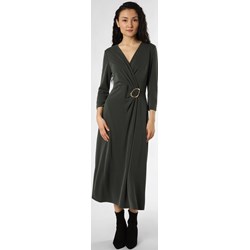 Sukienka Zero midi z długimi rękawami z dekoltem v  - zdjęcie produktu