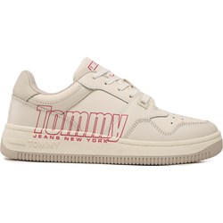 Trampki damskie Tommy Jeans sportowe z nadrukami na lato wiązane  - zdjęcie produktu