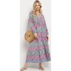 Born2be sukienka w serek maxi w stylu boho oversize'owa  - zdjęcie produktu