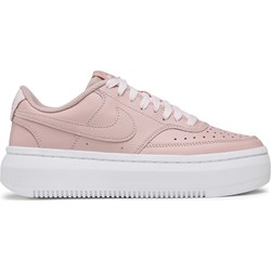 Buty sportowe damskie Nike sneakersy różowe na platformie sznurowane  - zdjęcie produktu