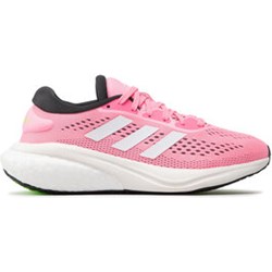 Buty sportowe damskie różowe Adidas płaskie na wiosnę sznurowane  - zdjęcie produktu