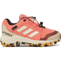 Adidas buty sportowe dziecięce gore-tex pomarańczowe wiązane  - zdjęcie produktu