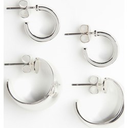 Kolczyki H & M srebrne  - zdjęcie produktu