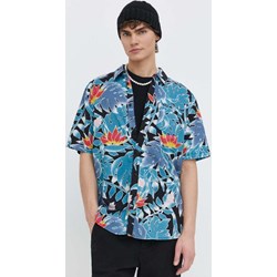 Koszula męska Volcom niebieska z krótkimi rękawami  - zdjęcie produktu