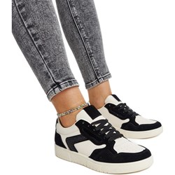 Buty sportowe damskie sneakersy płaskie sznurowane  - zdjęcie produktu