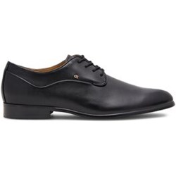 Czarne buty eleganckie męskie Gino Rossi  - zdjęcie produktu