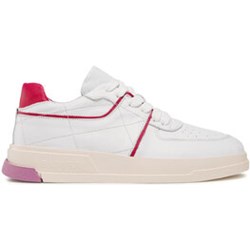 Buty sportowe damskie białe BADURA sneakersy sznurowane płaskie  - zdjęcie produktu