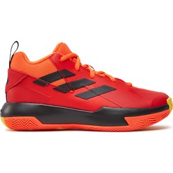Buty sportowe dziecięce Adidas czerwone wiązane  - zdjęcie produktu