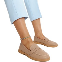 Mokasyny brązowe casual bez zapięcia  - zdjęcie produktu