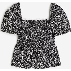 H & M bluzka damska z krótkim rękawem z jerseyu z okrągłym dekoltem  - zdjęcie produktu