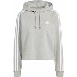 Bluza damska szara Adidas krótka  - zdjęcie produktu