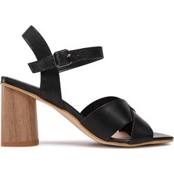 Sandały damskie Lasocki eleganckie na obcasie z klamrą na średnim  - zdjęcie produktu