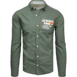 Koszula męska Dstreet z bawełny z kołnierzykiem button down  - zdjęcie produktu