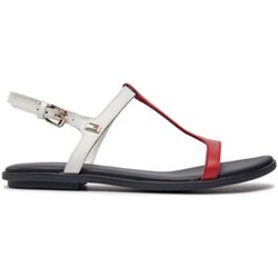 Tommy Hilfiger sandały damskie casual letnie z klamrą wielokolorowe  - zdjęcie produktu
