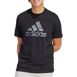 T-shirt męski Adidas czarny w sportowym stylu  - zdjęcie produktu