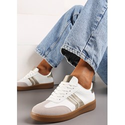 Buty sportowe damskie białe Renee sneakersy sznurowane  - zdjęcie produktu