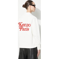 Bluza damska Kenzo biała z aplikacjami  bawełniana  - zdjęcie produktu
