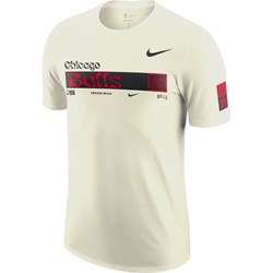 T-shirt męski Nike z krótkim rękawem beżowy na lato w sportowym stylu  - zdjęcie produktu