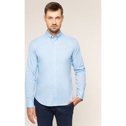 La Martina koszula męska niebieska z długimi rękawami  - zdjęcie produktu
