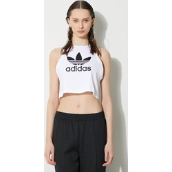 Adidas Originals bluzka damska z napisami z okrągłym dekoltem sportowa  - zdjęcie produktu