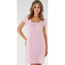 Koszula nocna różowa Italian Fashion w nadruki  - zdjęcie produktu