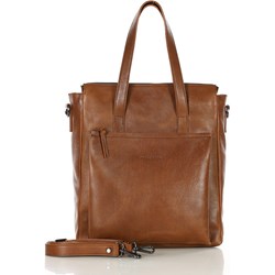 Shopper bag Mazzini brązowa matowa  - zdjęcie produktu