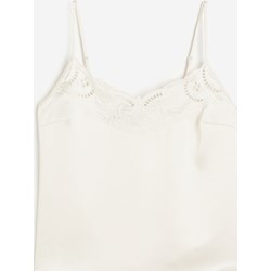 Bluzka damska H & M casual biała satynowa  - zdjęcie produktu