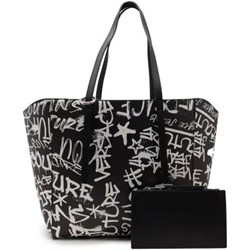 Shopper bag Versace Jeans ze skóry ekologicznej  - zdjęcie produktu