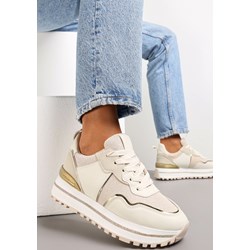 Buty sportowe damskie Renee sneakersy płaskie wiązane  - zdjęcie produktu