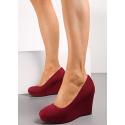Czółenka Renee na koturnie eleganckie bez zapięcia  - zdjęcie produktu