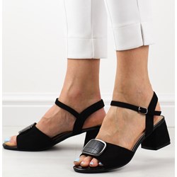Sandały damskie Sergio Leone na lato eleganckie z zamszu  - zdjęcie produktu
