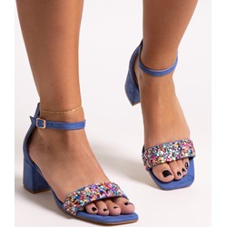 Sandały damskie na słupku na lato  - zdjęcie produktu