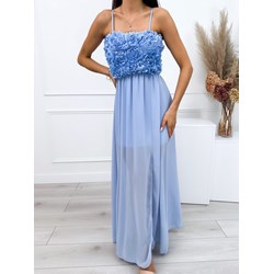 Sukienka Modnakiecka.pl maxi w kwiaty elegancka  - zdjęcie produktu