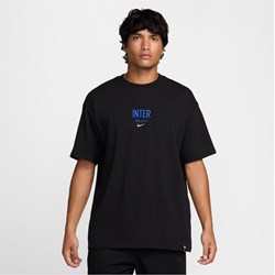 T-shirt męski czarny Nike z krótkimi rękawami  - zdjęcie produktu