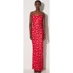 Sukienka Rotate czerwona w kwiaty  - zdjęcie produktu