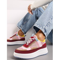 Buty sportowe damskie Renee sneakersy sznurowane na wiosnę  - zdjęcie produktu