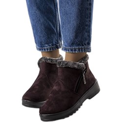 Botki płaskie casual zimowe  - zdjęcie produktu