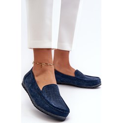 Mokasyny S.Barski bez zapięcia zamszowe na wiosnę płaskie  - zdjęcie produktu