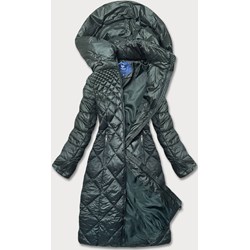 Kurtka damska Goodlookin.pl zielona casual z kapturem długa  - zdjęcie produktu
