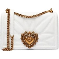Listonoszka Dolce & Gabbana niemieszcząca a4 skórzana matowa na ramię  - zdjęcie produktu