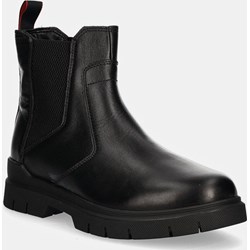 Buty zimowe męskie Hugo Boss skórzane bez zapięcia  - zdjęcie produktu