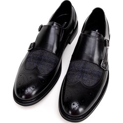 Półbuty męskie WITTCHEN eleganckie czarne na jesień  - zdjęcie produktu
