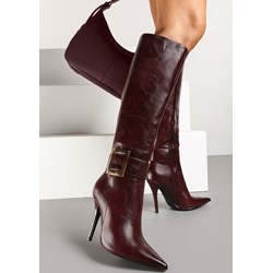 Kozaki damskie Renee zimowe casualowe na obcasie  - zdjęcie produktu